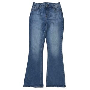 {Old Navy} "Higher High Rise Flare" Blue Clover Bootcut Stretch Denim Jeans